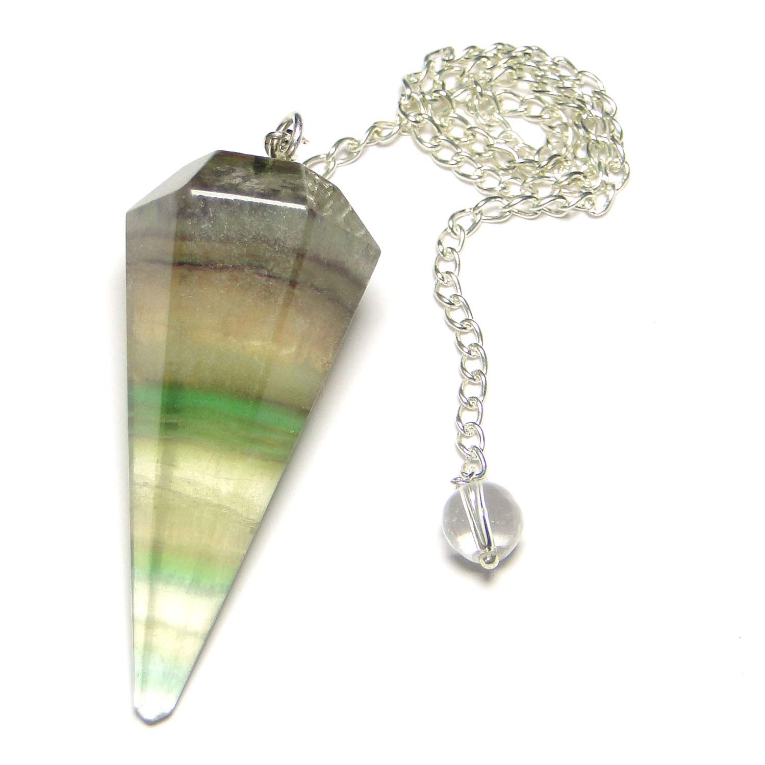 Fluorite Faceted Pendulum Fluorite Faceted Pendulum